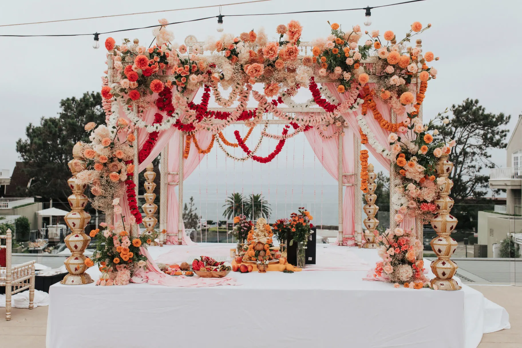 Elegant destination wedding setup planned by Saffron Collective in India
